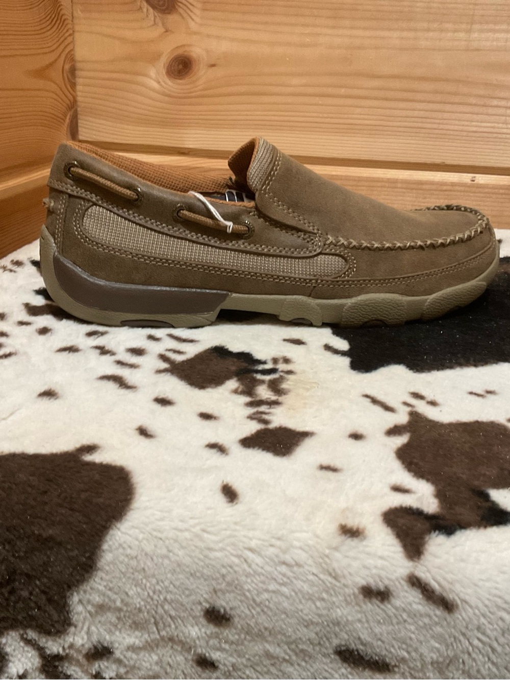 Twisted X Men's Slip-On Casual Loafers in Tan/Brown